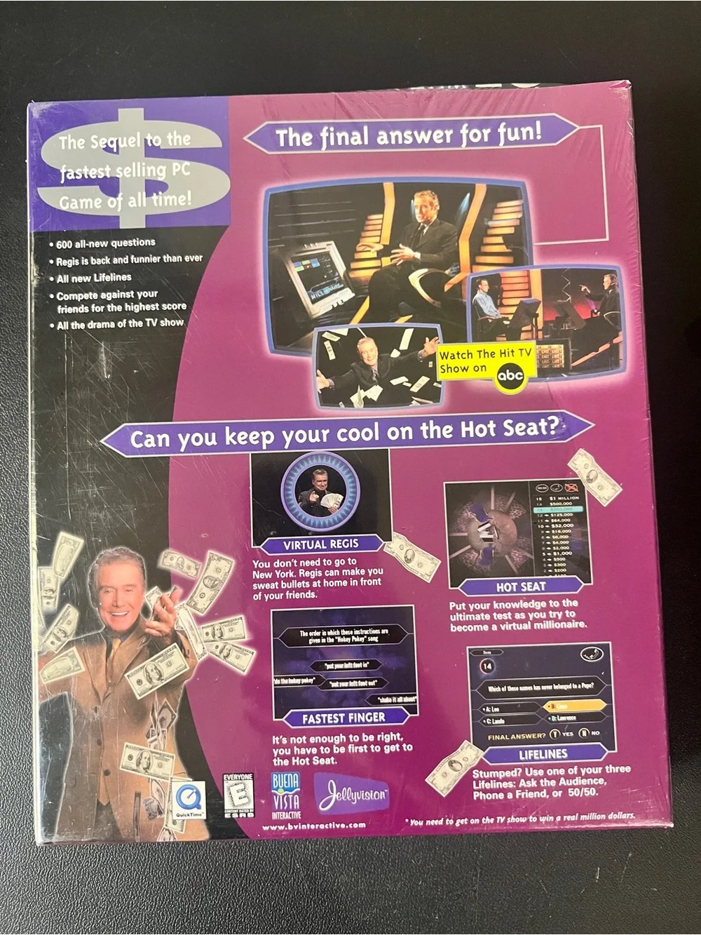 Who Wants to Be a Millionaire CD-ROM: 2nd Edition (Windows/Mac, 2000) SEALED